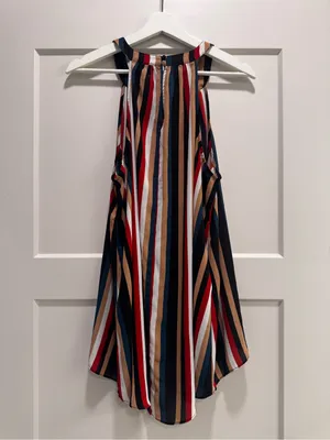 Torrid Stipe Sleeveless Blouse thumbnail 3