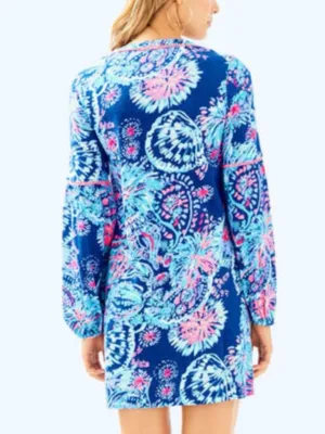 Lilly Pulitzer Joy Tunic Dress Deep Indigo Gypsea Girl Size XXS thumbnail 2