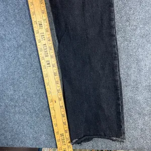 Abercrombie & Fitch High Rise‎ Skinny Jeans Black Front Seam Slit Hem 28 6L thumbnail 5