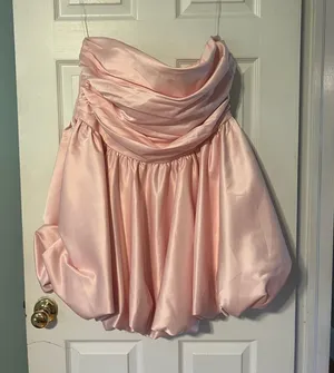 Stacees bubble hem mini dress Pink Size 20 thumbnail 1