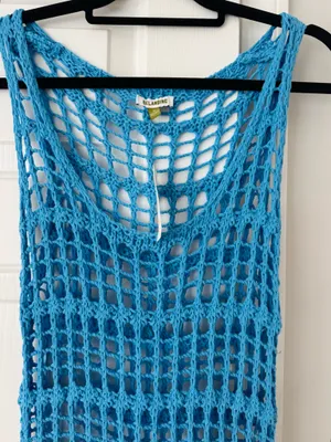 Anthropologie Celandine Crochet Fringe Midi Dress, Size S/M thumbnail 7
