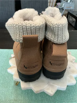 Koolaburra Tan Shearling-Lined Lace-Up Winter Boots thumbnail 3