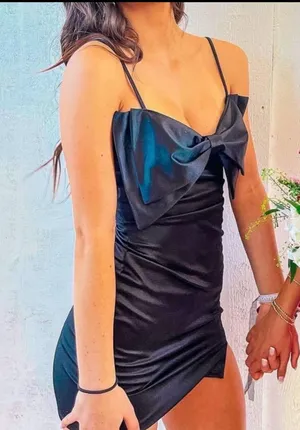 Black Bow Windsor Mini Dress thumbnail 1