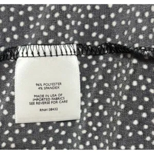 ModCloth Maxi Dress Black Polka Dot Square Neck Stretch Mod Indie Retro Party‎ M thumbnail 7