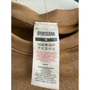 Gymshark Adapt Animal Seamless Long Sleeve Crop Top Brown Gold Medium B2A1C‎ thumbnail 4