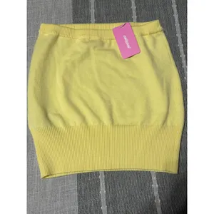 Edikted Yellow Knit Tube Top Strapless Ribbed Hem Size Small S21114-YELLOW‎ thumbnail 4