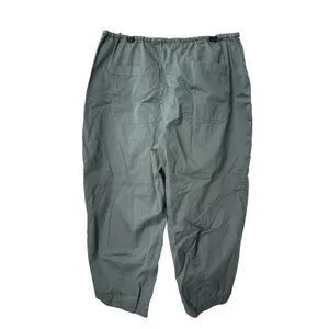 Banana Republic Utility Barrel Pants Sage Green Cotton Petite Medium thumbnail 2