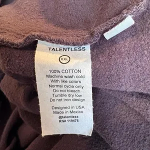 New‎ talentless brand hoodie in wine women size XXL thumbnail 6