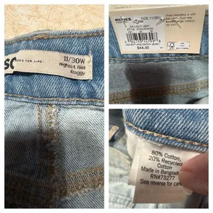 So Womans distressed/high-rise/Baggy Jeans Sz 11/30 NWT thumbnail 3