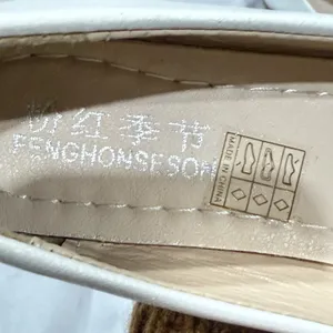 New Women’s White Golden leather Flat Heel Comfort Shoes Pumps Casual Slip thumbnail 6