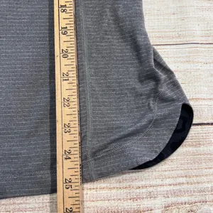 Lululemon Gray Space Dye Long Sleeve Active Top Thumbholes Pleated Back Sz 6 thumbnail 7