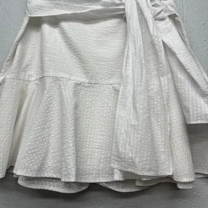 Club Monaco Ruffle Mini Skirt Women 8 Cotton Coastal Festival Coquette Y2K Angel thumbnail 5