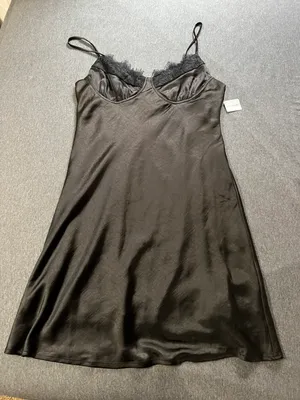 Apricot Lane black satin dress thumbnail 2