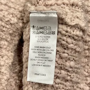Yes Lola Light Pink Fuzzy Soft Sweatshirt Women’s XS thumbnail 2