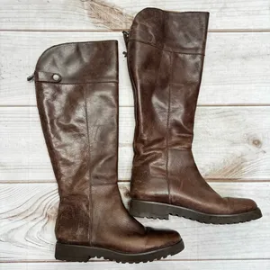 Franco Sarto Riding Boot Cosmina Brown Leather Tall Equestrian Heritage Prep thumbnail 3
