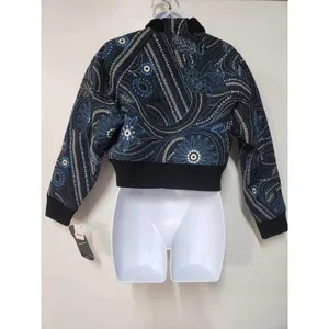 NWT Free People FP Movement Garden Party Bomber Jacket Size M. H thumbnail 6