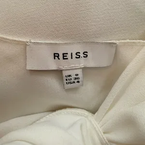 REISS Cream Knotted Shoulder Draped Sleeveless Blouse Top Size US 4 UK 8 EU 36 thumbnail 8