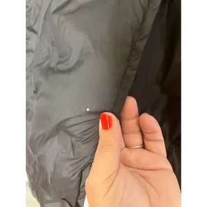 Avec Les Filles Puffer Jacket Women 2XL Black Good Quilted Oversized Lapel 69802 thumbnail 4
