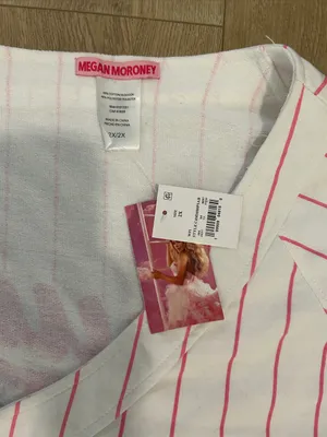 Megan Moroney Short Sleeve Graphic Jersey - White Striped 2X, NEW NWT thumbnail 5