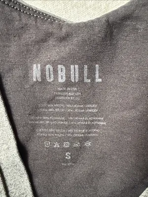 NOBULL Heather Charcoal Gray Sports Bralette thumbnail 5