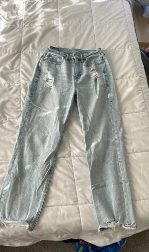 American Eagle highest rise 90s boyfriend jeans thumbnail 1