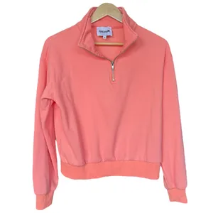 Superforme‎ Cropped Half Zip Sweatshirt Sz M Orange Size M thumbnail 2