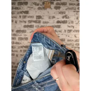American Eagle | women mom jean denim distressed thumbnail 2