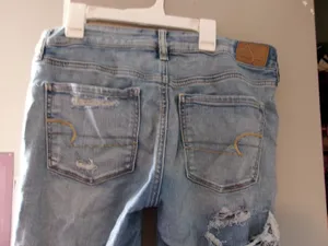 American Eagle Outfitters next level stretch jegging jeans in blue size 8. thumbnail 6