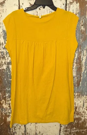 NWT Basico mustard yellow mini dress size small thumbnail 1