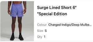 Lululemon Surge Lined Shorts 6" thumbnail 6