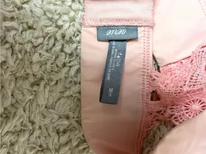 aerie Pink Crochet-Trim Halter Bandeau thumbnail 5