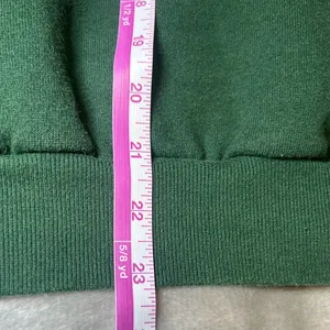 Jerzees Vintage 90s Christmas Sweatshirt Womens‎ Medium Green Crew Neck Festive Cozy thumbnail 10