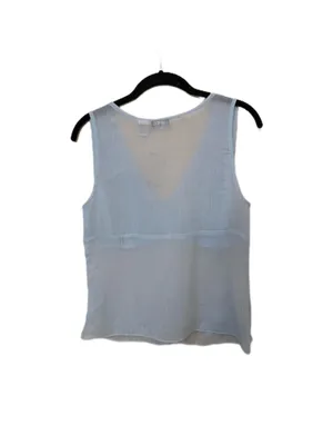 Y2K Vintage Rampage Sheer Light Blue Beaded Tank Top thumbnail 3
