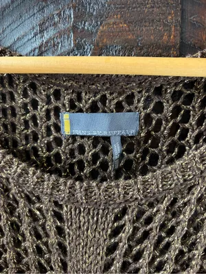 iJeans by Buffalo Bronze Shimmer Open-Knit Sweater - Small thumbnail 7