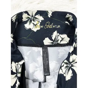 Sam Edelman‎ Navy Blue White Floral Crop Leggings Size Medium thumbnail 6