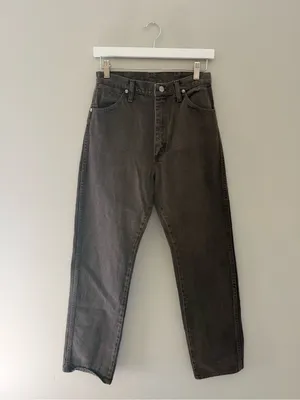 Vintage Wrangler 14MWZ Brown High Rise Jeans Women 7x34 Made USA thumbnail 3