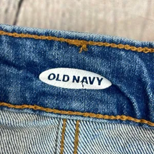 Old Navy Blue Mini Casual Denim Jean distressed skirt size 16 thumbnail 10