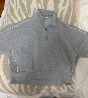 Athleta Grey Quarter-Zip thumbnail 1