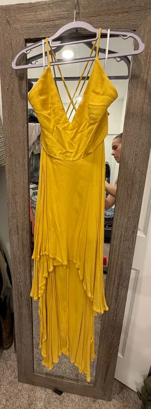 High Low Dress Yellow Size M thumbnail 1