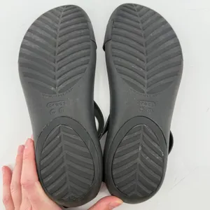 Crocs Serena T-Strap Open Toe Flip Sandal Black Women 11 Slingback Casual thumbnail 7