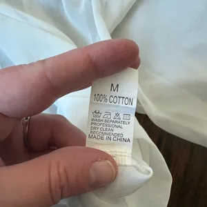 NWOT lace white top Size M thumbnail 5