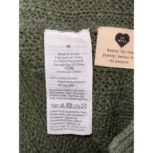 Madewell Bobble Cardigan Sweater Green Women Medium NWT Ribbed‎ Open Front thumbnail 5