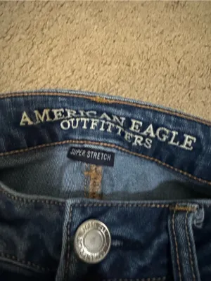 American Eagle Outfitters Women's Blue Slim Fit Jeans thumbnail 4