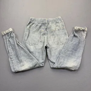 Rag & Bone Miramar Jogger Women XS Light Wash Trompe‎ L'oeil Denim Print Pants thumbnail 2