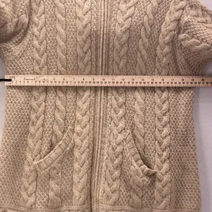 Vintage Aran Crafts Merino Cardigan Cream Large‎ thumbnail 14
