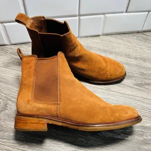 Clarks Clarksdale Arlo Dark Tan Suede Boots for Women Brown Ankle Booties 7M‎ thumbnail 3