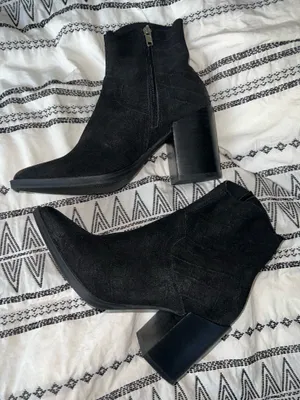 Steve Madden Black Heeled Boots thumbnail 4