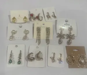 10 pc cute Fashion Earring Lot Womens Gold Mixed Styles Hoops Studs Dangles thumbnail 1