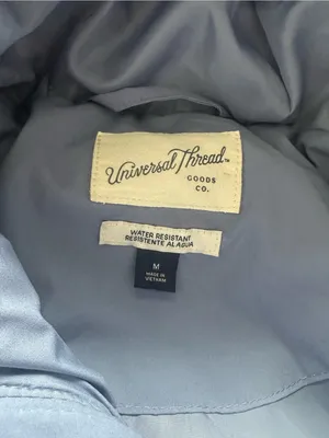 Universal Threads Light Blue Hooded Puffer Coat thumbnail 5