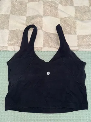 Lululemon Align Tank Top Black Size 8 Yoga Bralette Nulu Workout Top thumbnail 3